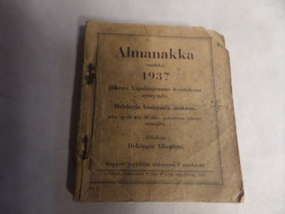 huuda syntymavuotesi almanakka 1937
