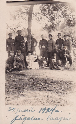 EESTI 1924 SOTILAITA ( TEKSTI ) KULKEMATON KORTTI
