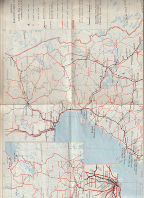 SUOMEN KULKUNEUVOJEN KARTTA v  1966