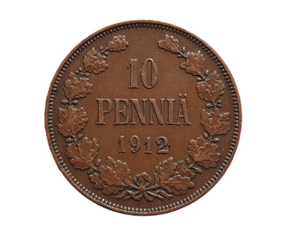 10 penniä 1912 - hyväkuntoinen!