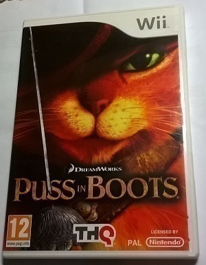 * Puss In Boots PAL Wii / Wii U Saapasjalkakissa Lue Kuvaus