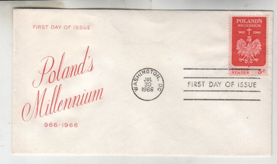 USA FDC 1966 Puola