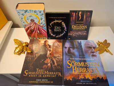 Taru Sormusten Herrasta 1-3 (6- Blu-Ray)+ 3 Kirjaa,1-Dvd