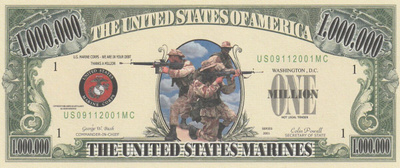 USA 1 MILJ. DOLLARS UNITED STATES MARINES (K16-S32)