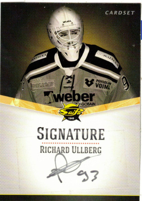 2012-13 Cardset RICHARD ULLBERG SaiPa Signature nimmarI