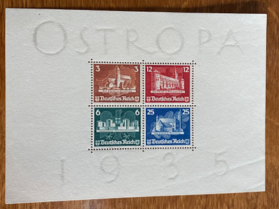 SAKSA REICH 1935 OSTROPA BL 3*(*)