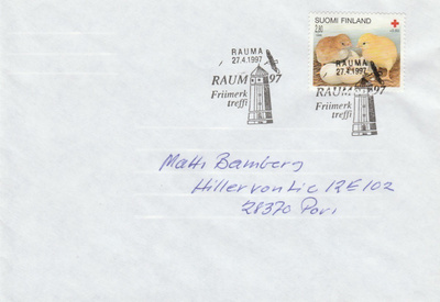 ERIKOISLEIMA , Raum 97 postimerkkinäyttely, Rauma 27.4.1997