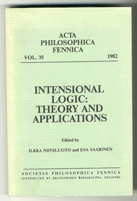 Intensional Logic: Theory and Applications