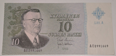 10 Markkaa 1963 Litt. A AE8991669