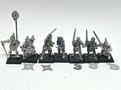 WHFB - 7kpl Dark Elf figuureita 80-luvulta [B2]