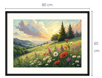 Uusi Kukkapelto maisema taulu 60 cm x 80 cm