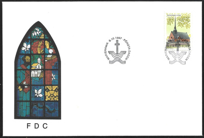 FDC Åland 1997  Maarianhaminan kirkko  LaPe ÅL 133