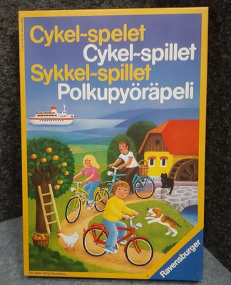 Polkupyörä peli Ravensburger peli vuodelta 1983