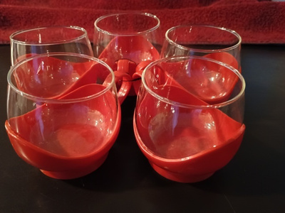 5 kpl MELITTA RETRO Kahvikuppia 70-Luvulta