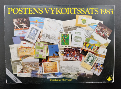 1983 Ruotsin postin postikorttilajitelma