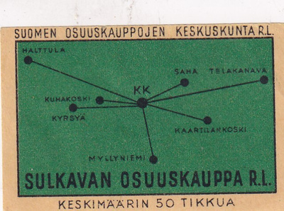 Sulkavan Osuuskauppa r.l. kartta  s15/2