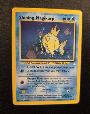 Shining Magikarp #66 Pokemon Neo Revelation
