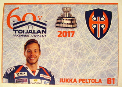 Jukka Peltola Tappara postikortti
