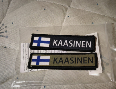 KAASINEN Velcro nimikkotarrat