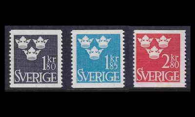 Ruotsi 570-2 ** Kolme kruunua (1967)