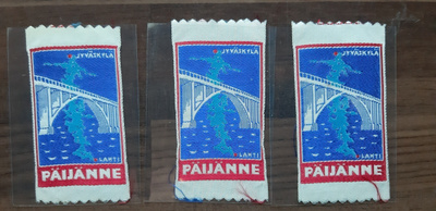 Päijänne Jyväskylä vintage kangasmerkki