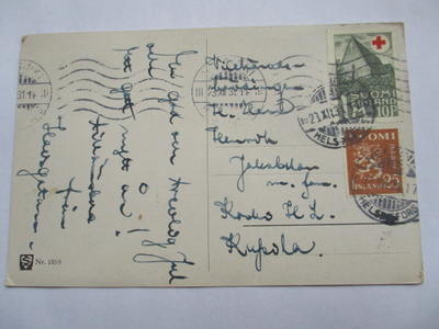 1931 Hki PR kortti os Koskis H.l. olutaiheinen