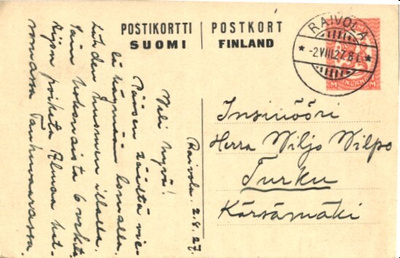 EHIÖKORTTI RAIVOLA-TURKU