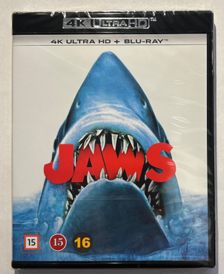 JAWS / TAPPAJAHAI - 4K ULTRA HD + BLU-RAY, uusi
