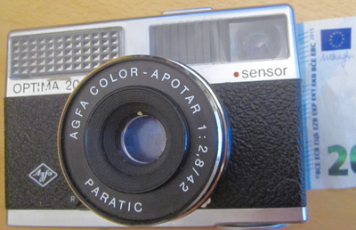 VANHA Kamera Agfa Optima 200 Sensor SIISTI