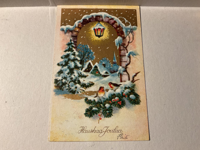 Postikortti Hyvää joulua 1937