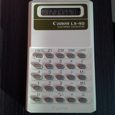 Canon LX-40 taskulaskin 80-luvulta