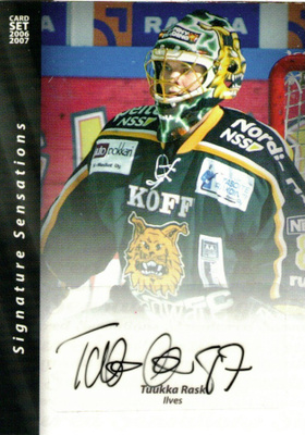2006-07 Cardset TUUKKA RASK Ilves Signature Sensations