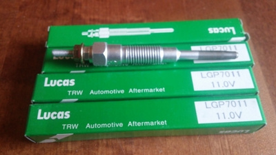 Lucas LGP7011 11.0V hehkutulpat 4kpl