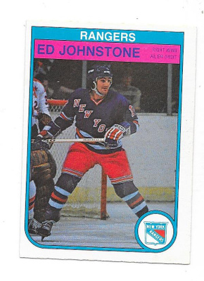1982-83 OPC #226 Ed Johnstone New York Rangers