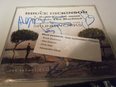 BRUCE DICKINSON-  SOLAR CONFINEMENT PROMO CD+ 4 nimmarit!!!