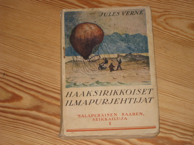Verne, Jules: Haaksirikkoiset ilmapurjehtijat 1.p nid.