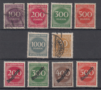 REICH 1923 Inflaatiomerkit