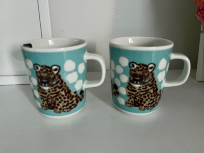 Marimekko Oiva Kaksoset turkoosi kuppi 2,5dl 1kpl/30€
