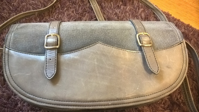 Three Bags vintage Nahkalaukku / Laukku / Olkalaukku nahkaa