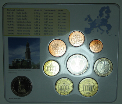 2008 Saksa 1c - 2euro+2euro juhlaraha D Munchen