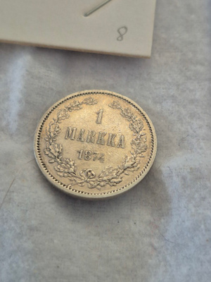 1 markka 1874, Suomi