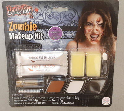 12x Zombie Make-up -kasvomaali uusi pakkaus