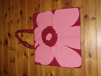 Marimekko logokassi / laukku unikko 60 vuotta