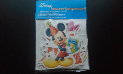 Disney Party Banner / Koristenauha "Happy Birthday" 1,75 m