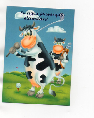 GOLFFIA ...°°SVINGIÄ JA SVENGIÄ ELÄMÄÄN!°°- KORTTI