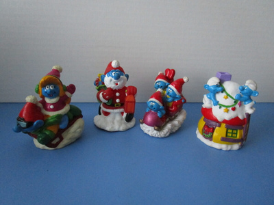 Jouluiset Peyo Smurffikoriste-esineet / keräilyfiguurit
