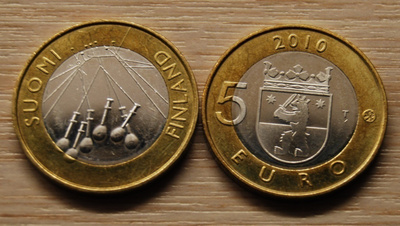 5 EURO Suomi 2010  SATAKUNTA ( UNC)