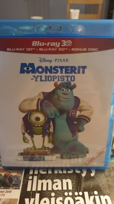 Pixar Klassikko 14: Monsterit-yliopisto 3D + Blu-ray