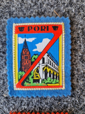 Pori vintage kangasmerkki
