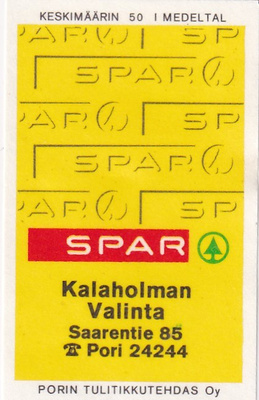 Pori, Kalaholman Valinta , SPAR   4/15